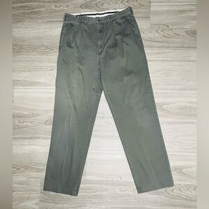 VTG Polo Ralph Lauren Pleated Andrew Pants Mens 35x34 Gray Preppy 90s